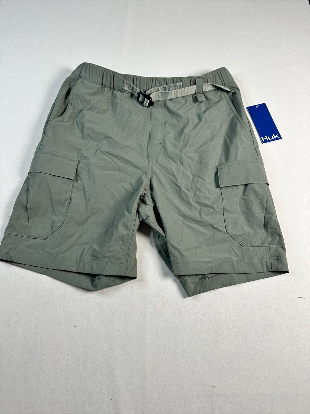 Huk Mens Creekbed Cargo Short Small Moss
